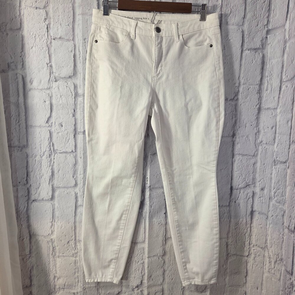 Talbots Flawless 6 Petite Bright White High Waist Jegging Ankle Pants